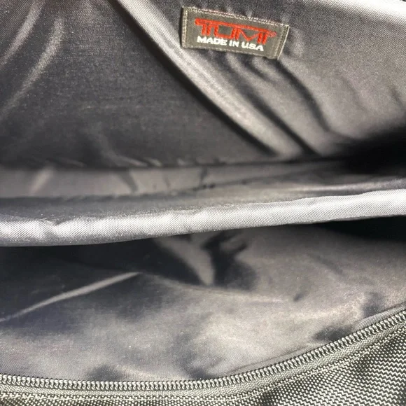 Vintage TUMI Black Ballistic Expandable Nylon/Leather Laptop/Briefcase Bag